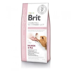 Brit GF Veterinary Diets Dog Hypoallergenic lazac&borsó 12kg