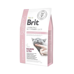 Brit GF Veterinary Diets Cat Hypoallergenic lazac&borsó 2kg