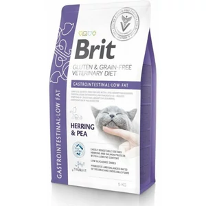 Brit GF Veterinary Diets Cat Gastrointestinal-Low fat hering&borsó 5kg