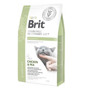 Brit GF Veterinary Diets Cat Diabetes csirke&borsó 2kg