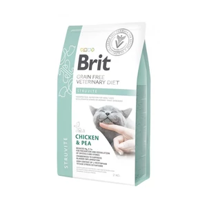 Brit GF Veterinary Diets Cat Struvite csirke&borsó 2kg