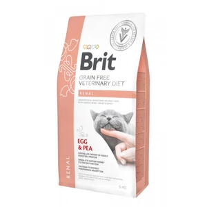 Brit GF Veterinary Diets Cat Renal tojás&borsó 5kg