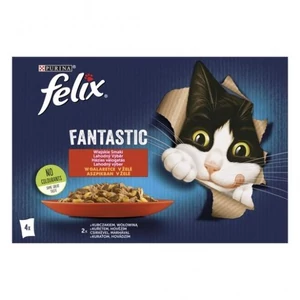 Felix Fantastic házias válogatás marhával/csirkével aszpikban 4x85g