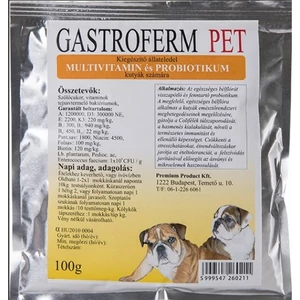 Gastroferm Pet multivitamin és probiotikum kutyáknak 100g