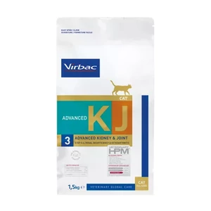 Virbac Kidney & Joint 3 Advanced Cat 1,5kg - vesekímélő és ízületeket támogató macskatá