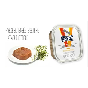 Happy Cat Vet Renal macska nedves baromfi,sertés 100g