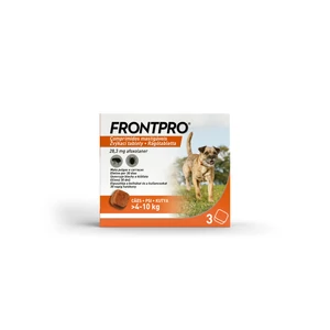 Frontpro 28 mg rágótabletta 4-10 kg 3X