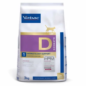 Virbac HPM Diet Cat Dermatology D1 3kg