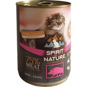 Spirit of Nature Cat konzerv Vaddisznóhússal 415g