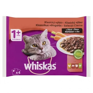 Whiskas klasszikus válogatás zöldégekkel mártásban 4x85g