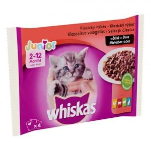 Whiskas Junior klaszikus válogatás szószban 4x85g
