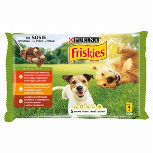 Friskies kutya vegyes válogatás szószban 4X85g