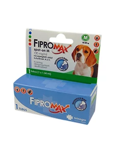 Fipromax spot on kutya M (10-20kg) 1x 