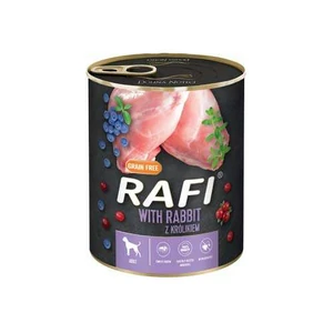 Rafi Adult Pate Kutyakonzerv Nyúl-kék és vörösáfonyával 800g