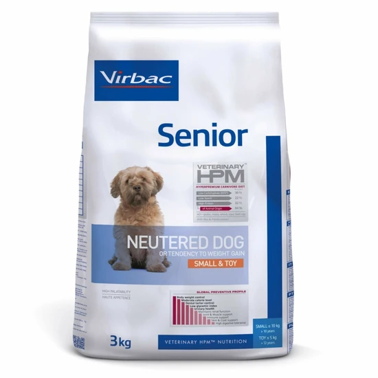 Virbac HPM Preventive Dog Senior Neutered Small&Toy 3 kg
