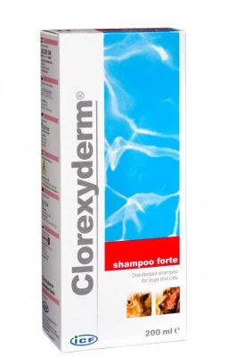 Clorexyderm forte fertőtlenítő sampon kutya,macska 200ml