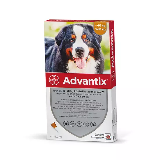 Advantix spot on kutyáknak 40-60kg 4x6ml