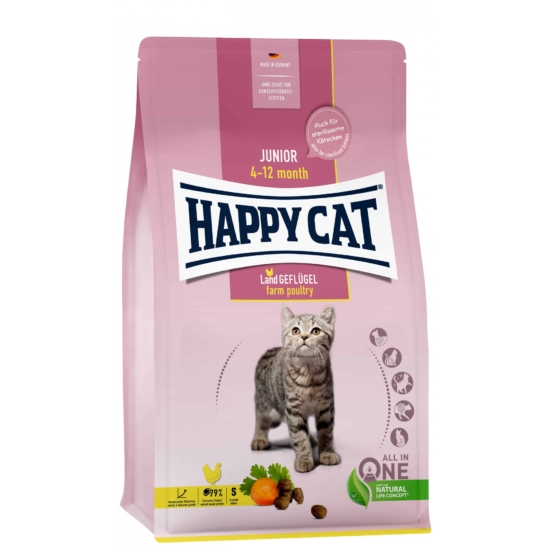 Happy Cat Junior Baromfival 10kg