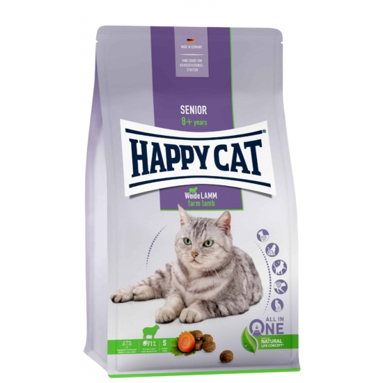 Happy Cat Senior 8+ Bárányos 4kg