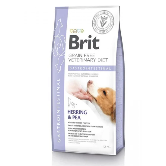 Brit GF Veterinary Diets Dog Gastrointestinal hering&borsó 12kg