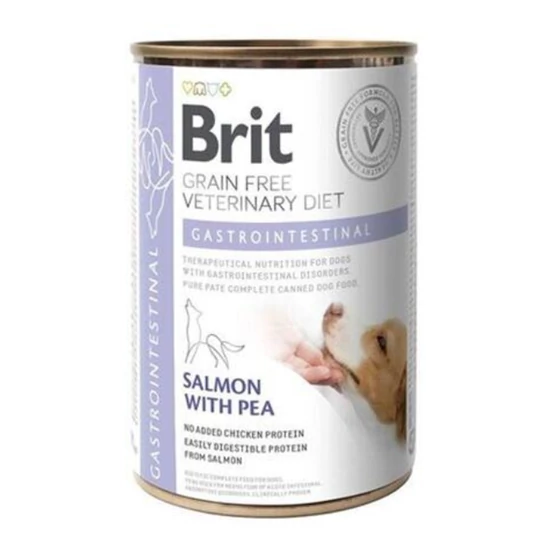  Brit GF Veterinary Diets Gastrointestinal lazac&borsó 400g