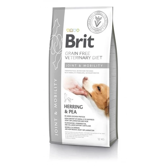 Brit GF Veterinary Diets Dog Mobility hering&borsó 12kg
