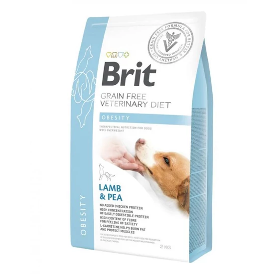 Brit GF Veterinary Diets Dog Obesity bárány&borsó  2kg