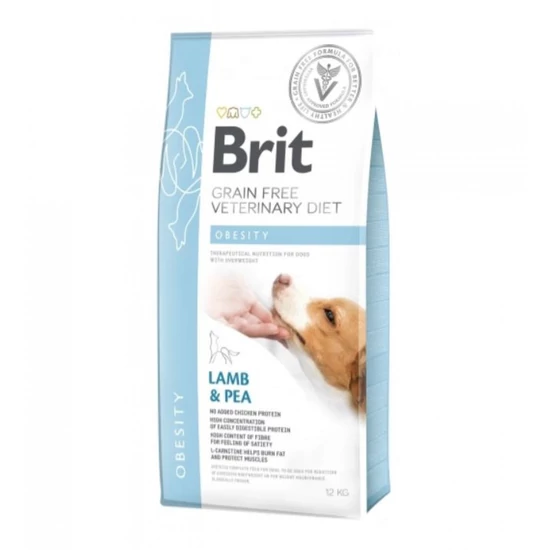 Brit GF Veterinary Diets Dog Obesity bárány&borsó 12kg