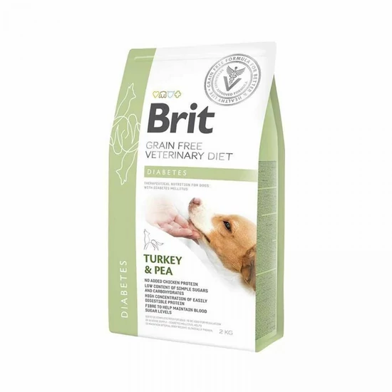 Brit GF Veterinary Diets Dog Diabetes pulyka&borsó 2kg