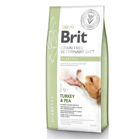 Brit GF Veterinary Diets Dog Diabetes pulyka&borsó 12kg