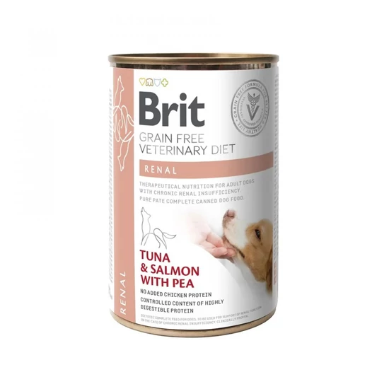 Brit GF Veterinary Diets Renal tonhal&lazac&borsó 400g