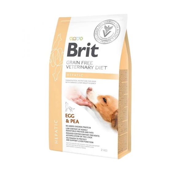 Brit GF Veterinary Diets Dog Hepatic tojás&borsó 2kg