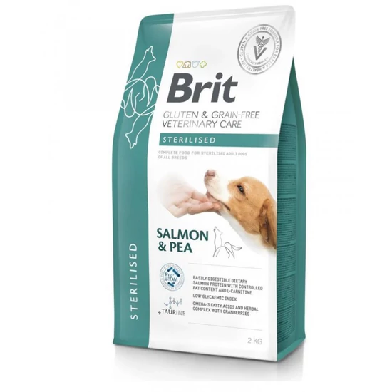 Brit GF Veterinary Diets Dog Sterilised lazac&borsó 2kg 
