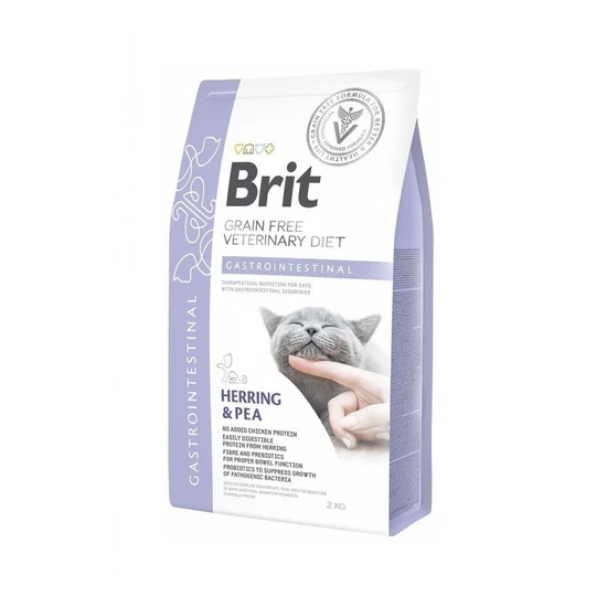Brit GF Veterinary Diets Cat Gastrointestinal hering&borsó 2kg
