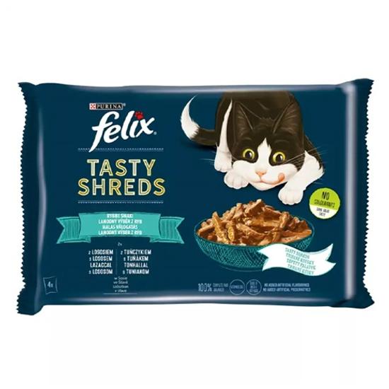 Félix Tasty Shreds Halas válogatás szószban 4x80g