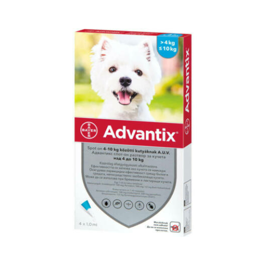 Advantix spot on 4-10 kg 4x1ml