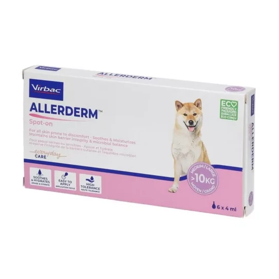 VIRBAC ALLERDERM SPOT-ON 10 KG FELETTI KUTYÁK ÉS MACSKÁK SZÁMÁRA