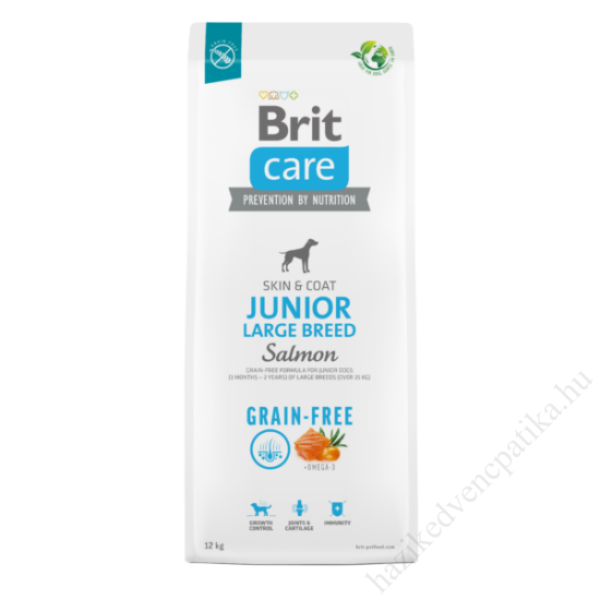 Brit Care Grain Free Large Bread Junior Salmon 12kg