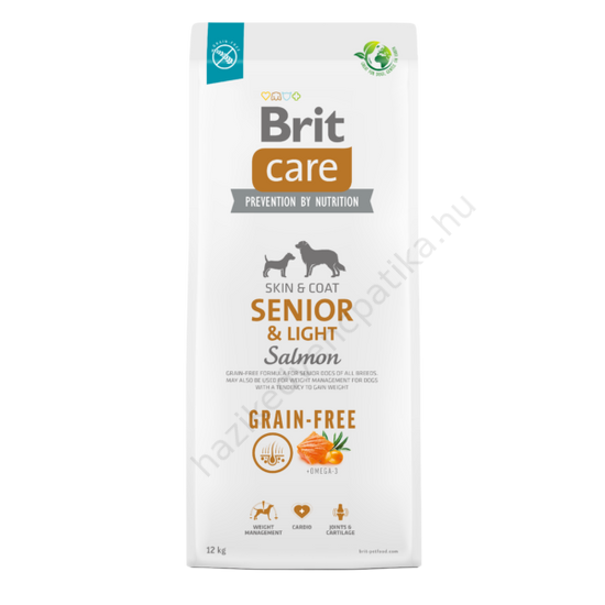 Brit Care Gain Free Senior&light Salmon 12kg