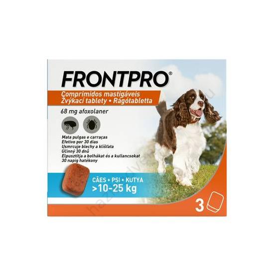 Frontpro 68 mg rágótabletta 10-25 kg 3X