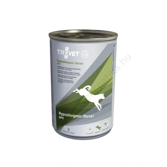 Trovet kutyatáp nedves hypoallergenic HPD lóhússal konzerv 400g