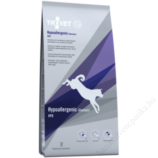 Trovet kutyatáp száraz hypoallergenic VPD vadhússal 10 kg
