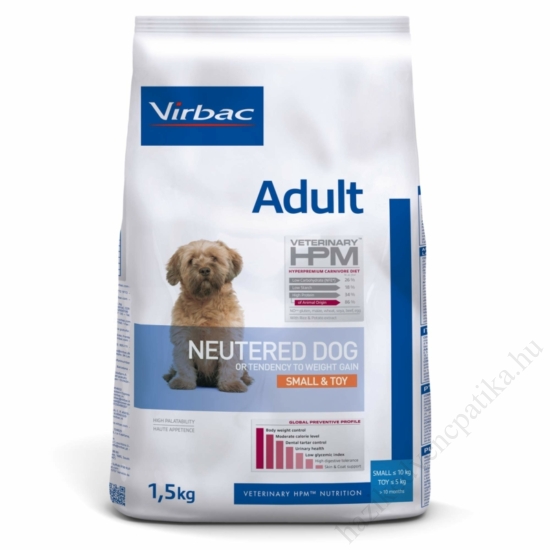  Virbac HPM Dog Preventive Adult Neutered Small&Toy 1,5 kg