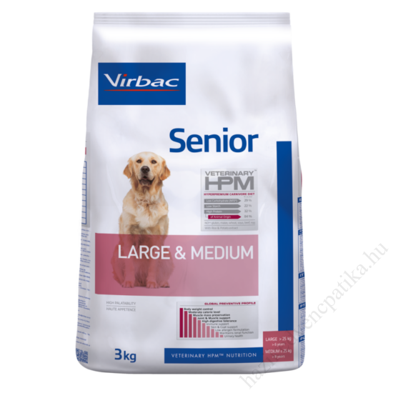 Virbac HPM Preventive Dog Senior  Large & Medium 3 kg