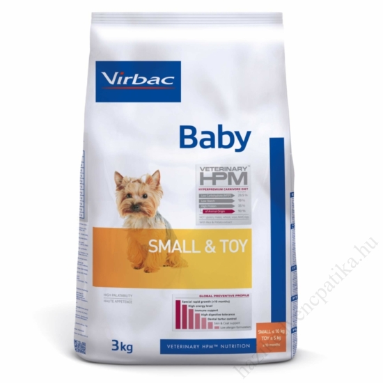 Virbac HPM Preventive Baby Small&Toy 3 kg