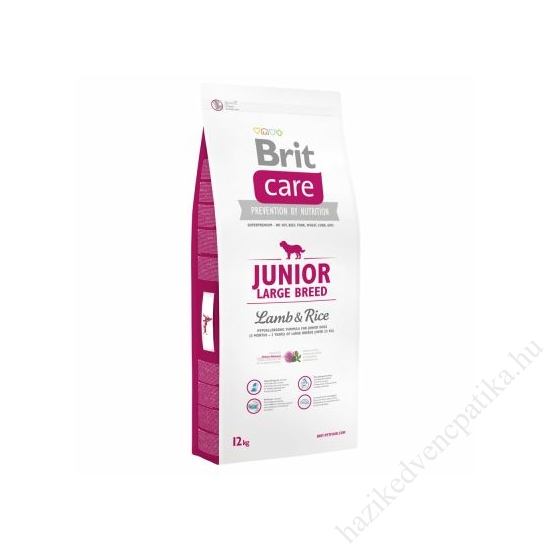 Brit Care Large Junior Lamb&Rice 12kg/zsák