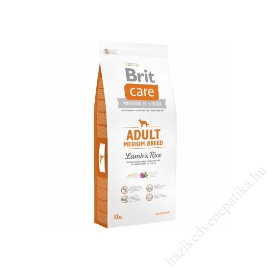 Brit Care Medium Adult Lamb&Rice 12kg/zsák
