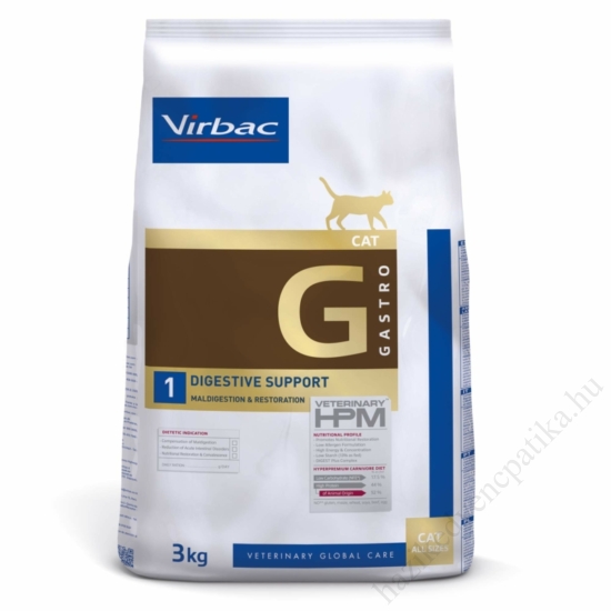 Virbac G1 digestive support macskatáp 1,5kg/zsák