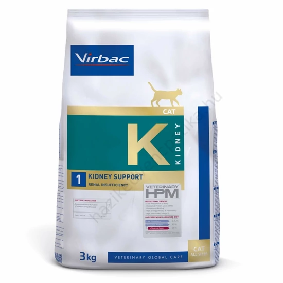 Virbac HPM Diet Cat Kidney support K1 3kg