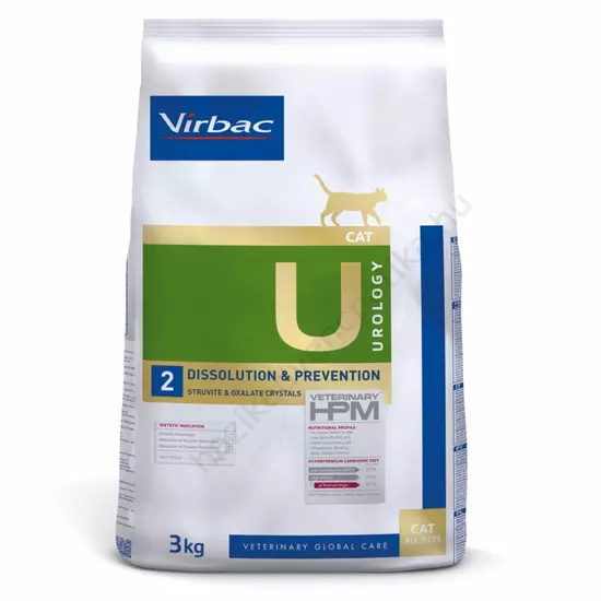 Virbac HPM Diet Cat Urology dissolution & prevention U2 1,5kg